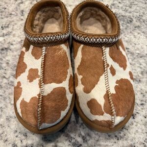 UGG Women's Cow Print Slippers